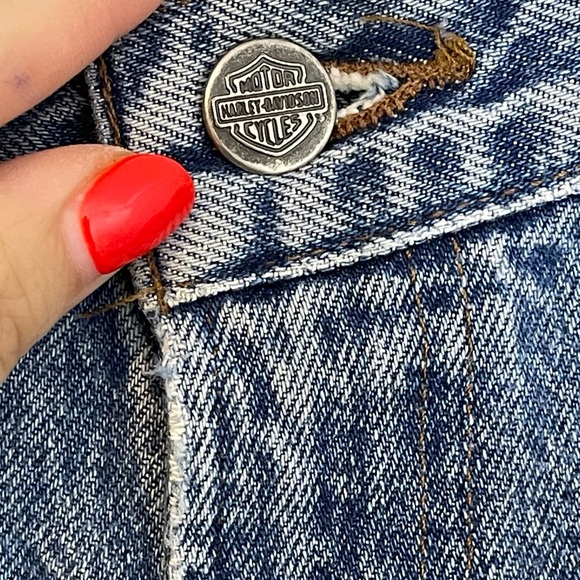 Harley Davidson Mens Genuine Motor Medium Wash Straight Leg Jeans size 40 x 30 - Picture 9 of 13